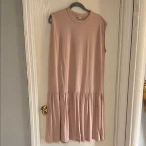 Uniqlo Sleeveless Pink Midi Dress